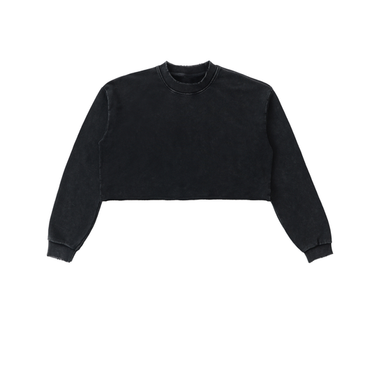 Premium Cotton Crop Sweatshirt