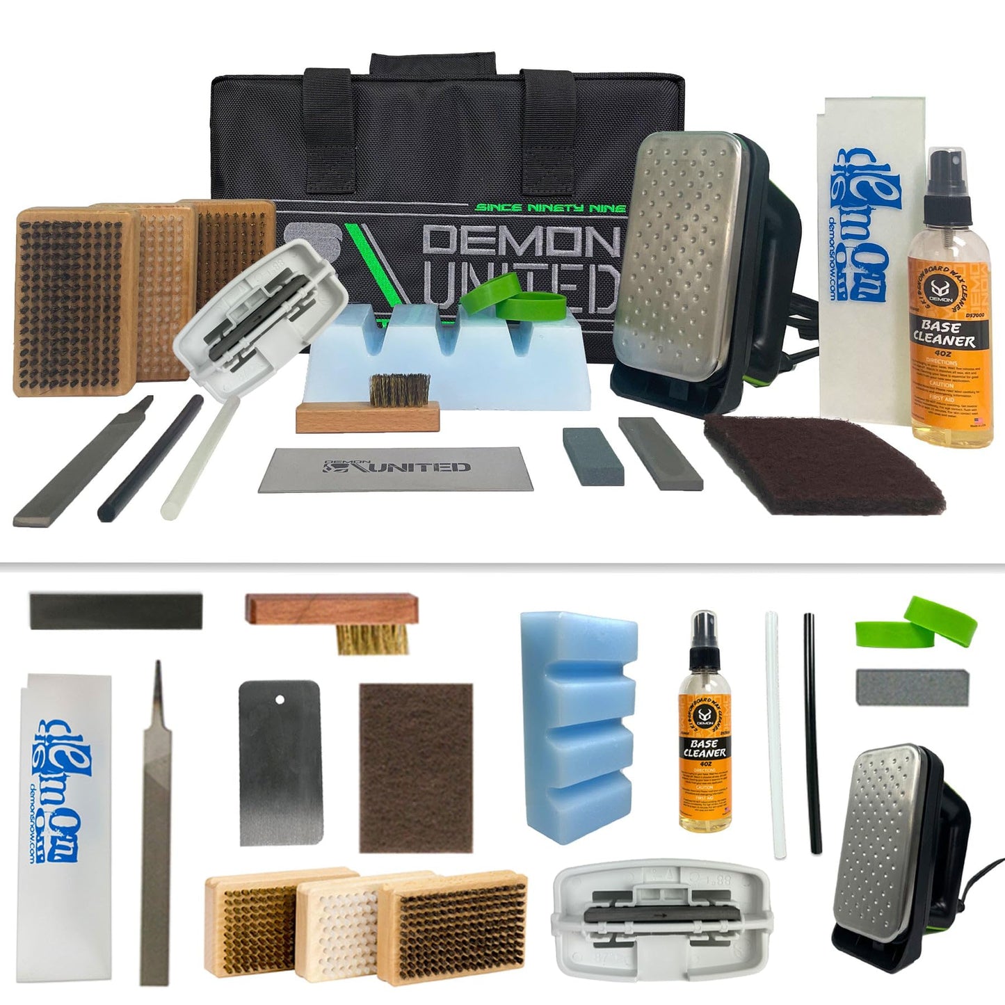 DemonSki & Snowboard Tune Kit with Iron